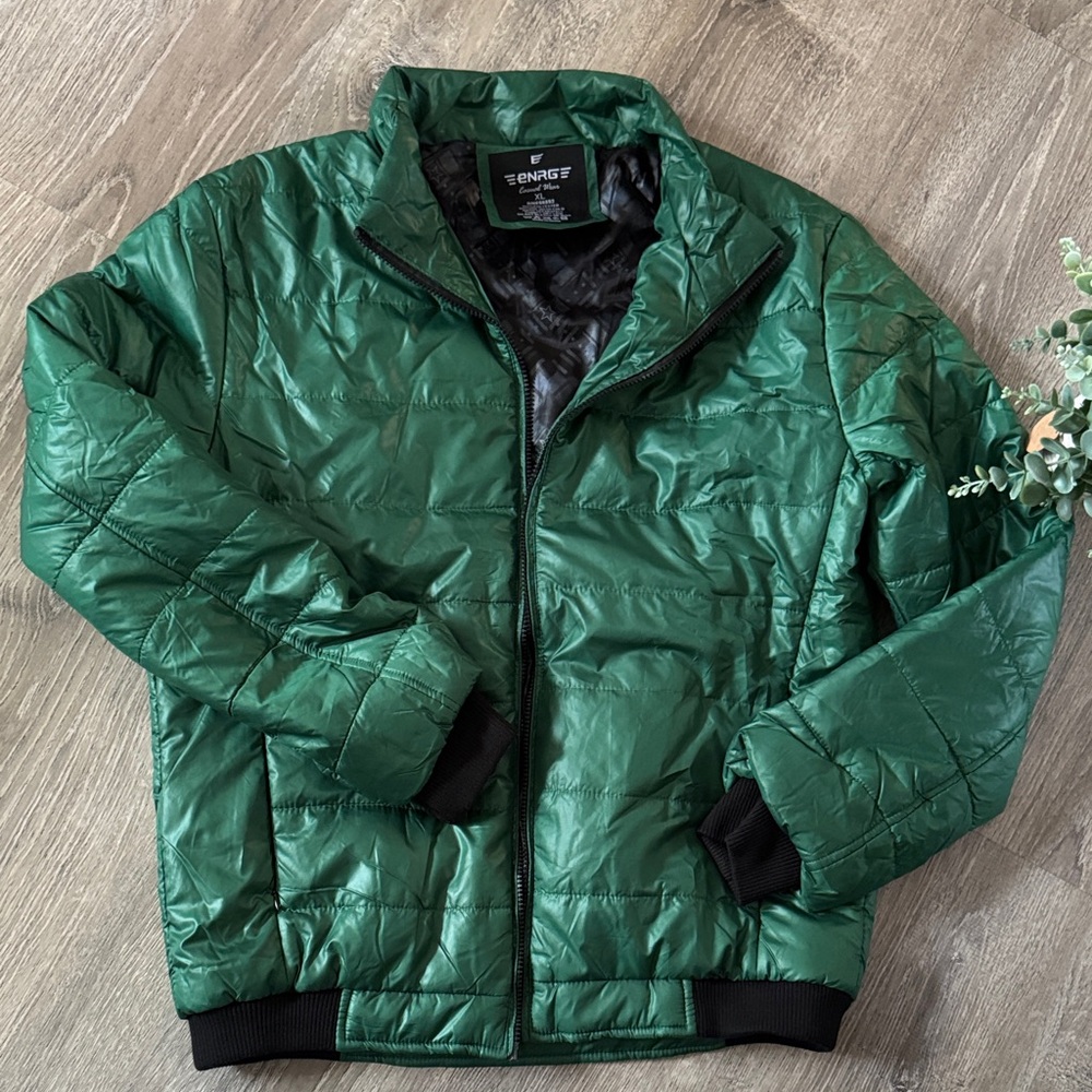 Geneva Men's Emerald Puffer Jacket